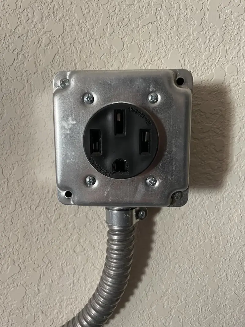 NEMA 14-50 outlet installed for Smart Home Electrical in World Golf Village